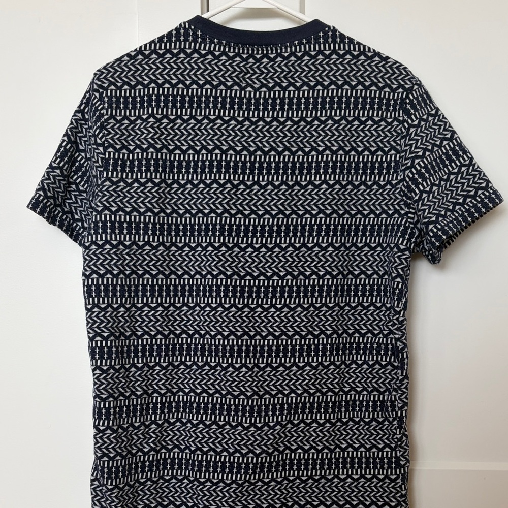 Mossimo Supply Co. Navy and White Geometric Tee - Picture 4 of 4